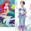 Little Mermaid Ariel Child Girl Dress Up Costume Size 3T-10