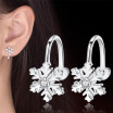 Cubic Zirconia Ear Hole Clip Earrings For Women Classic Fashion Jewelry Brithday Anniversary Gift E217