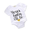USA Infant Baby Girls Boy Romper Bodysuit Outfit Newborn Cotton Sunsuit Clothes