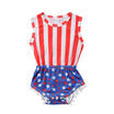 AU Stock Newborn Baby Girl Cotton Stripe Romper Jumpsuit Outfits Sunsuit Clothes