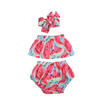 Newborn baby girls outfit set Romper Off Shoulder Outfits Clothes 3PCs