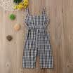 Casual Baby Girls Romper Plaids Bodysuit Sunsuit Summer Clothes Outfits UK Stock