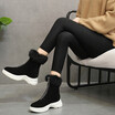 2018 Winter Rabbit hair Women Shoes Woman Snow Boots Ankle Warm Platform Wedge Fashion Femme Ladies Boot Black Footwear