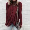 USA Plus Size Womens Cowl Neck Tops Casual T Shirt Loose Blouse Jumper Pullover