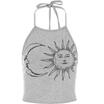 Frauen Mode Sommer Bandage Casual Tank Tops Weste Bluse Ärmelloses Crop Shirt