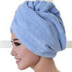 Microfibre Hair Drying Towel Wrap Turban Head Hat Bun Cap Shower Dry Microfiber