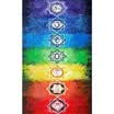 Rainbow Chakra Tapestry Stripe Towel Yoga Beach Mat Sunscreen Shawl Blanket
