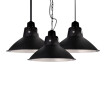 Baycheer HL478956 Railroad Shade 1 Light Hanging Coffee Shop Fixture in Satin BlackBig