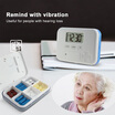 Dust-proof Separated Pill Organizer Pill Box Case Electronic Timer Alarm Clock Reminder Medicine Storage Dispenser