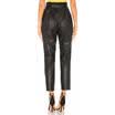 Womens High Waist Paperbag PU Leather Trousers Ladies Party Cigaratte Pants