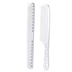 2Pcs Salon Hair Comb with Scale Professional Barber Hairdressing Steel Comb Metal Hair Cutting Comb