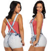 Sexy Womens Summer Jeans Jumpsuit Playsuit Denim Hot Pants Shorts Overalls