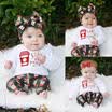 AU Stock Newborn Baby Girls Boys Christmas Clothes Romper Bodysuit Pants Outfits