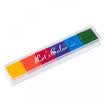 6 Colors Ink Pads Rainbow DIY Multi-color Craft 4 Rubber Stamps Paper Wood