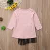 Autumn Winter Dress Top Newborn Infant Kids Baby Girl Flamingo Dress Tulle Dress