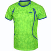Li Ning LI-NING 17 years new badminton shirt sports short-sleeved round neck T-shirt AAYM001-3 male fluorescent bright green XL