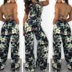 US Womens Clubwear Playsuit Bodysuit Party Jumpsuit Romper Chiffon Long Trousers