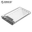 ORICO mobile hard disk box 25 inch USB31Gen210Gbps full transparent external box Type-C interface transparent 2139C3-G2