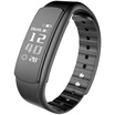Egyptian i6 bracelet smart watch sleep detection weather show caller information show vibration alert a variety of sports mode WeChat movement interconnection step waterproof black