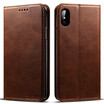 New iPhoneXS Max Leather Case Mobile Shell Apple Case Card Clamshell Phone Case