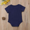 Newborn Infant Baby Boy Girl Letter Romper Bodysuit Jumpsuit Sunsuit Clothes Set