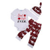 Xmas Infant Baby Boys Girls Animal Print Romper Pants Leggings Outfit Clothes AU