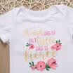 USA STOCK Newborn Infant Baby Girl Floral Romper Bodysuit Outfit Sunsuit Clothes
