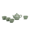 Newchinaroad ruyao sky blue&celadon ceramic tea set Kungfu teaset porcelain teapot Tureen Chinese teacup