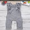 Newborn Infant Baby Girl Kids Striped Sleeveless Romper Jumpsuit Toddler Outfits