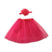 Baby Girls 1st First Birthday Party Dress Romper Tutu Skirt Headband Outfit Set