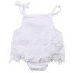 Infant Baby Girl Flower Lace Romper Bodysuit Sunsuit Jumpsuit Outfit Set Clothes