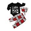 Newborn Kids Baby Boy Long Sleeve Jumpsuit Romper Bodysuit Pants Cap Outfits Set