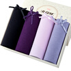 Jingdong supermarket Arctic velvet women underwear solid color elastic female underwear sexy cotton briefs in the low waist fashion women&39s underwear four gift box uniform