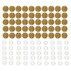 50 PCS Unfinished Wood Discs Coins Circles with Holes - DIY Family Birthday Lots