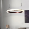 Baycheer HL487585 Color-Changing Linear LED Pendant Light 54W Tiered Innertube LED Chandelier