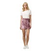 Crushed Velvet Lace Up Mini Skirt