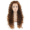 Iwona Synthetic Hair Lace Front Long Curly Brown Blond Mix Wig