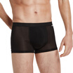 PLAYBOY Mens underwear flat underwear Ice silk Nylon Gauze Pants 3 pieces Black XXL 180105