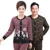 Antarctic thermal underwear men&women in the elderly cold storage jacquard cardigan mother fitted with large yards underwear suit N105D11402 female bean sandals-XXL