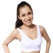 Antarctic Movement Bra Shockproof Running Anti-emptying Vestie Underwear Glove Bustless Bust Yoga Sleep Seamless Bra NTX2134 Single White L