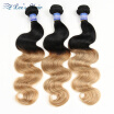 ELees Hair Products 7A Ombre Hair 3 Bundles Ombre Brazilian Hair Body Wave T1B27 Ombre Huamn hair 2 Tone 300GLot Freeshipping