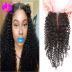 Ametheyst Kinky Curly Middle Part Brazilian Lace Closure