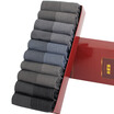HYXIANG Mens Lightweight Solid Color Socks 10pcs Assorted Colors