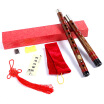 Acacia LOVEBIRD flute flute bamboo flute double insert two flute performance level F tune 5 years of hardwood folk music instrument XS1027 character red