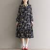CITYPLUS Arts&Sena Department of loose large size wild floral long paragraph fish tail dress CWQZ172453 green L
