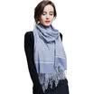 Baoshengxiang wool scarf female winter thickening wild plain color scarf shawl male gift box camel c8002