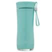 COECO plastic water cup PLA corn starch sports cup student portable leakproof flat cover readily cup blue 400ml