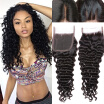 Malaysian Deep Wave Closure 7a 44 Inch Malaysian Deep Curly Closure Wet And Wavy Clousure Free Part