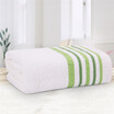 Xin brand towel home textiles cotton crepe striped satin file elegant soft water bath towel green 70 140cm