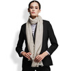 Hengyuan Cheung 50M16509 spring&autumn thin paragraph worsted pure cashmere long scarf female large size sunscreen scarf air conditioning shawl fashion wild deep rice
